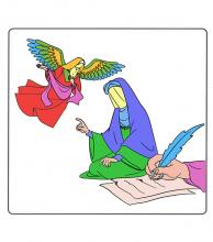 رنگ آمیزی دهه فاطمیه: ماجرای سخن با فرشتگان